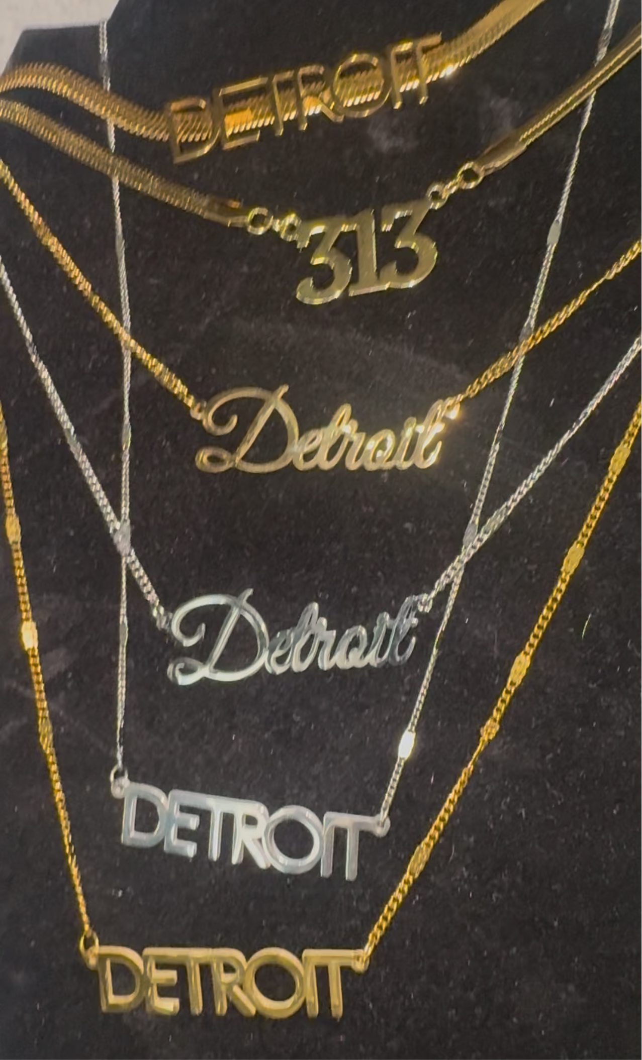 Fancy Detroit necklace
