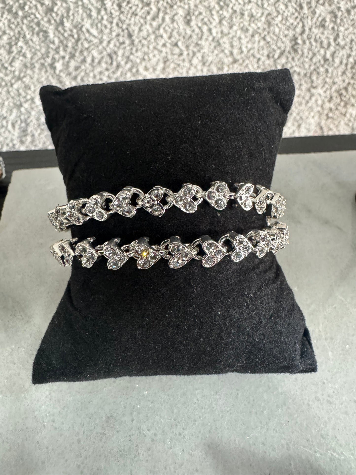 Linked Hearts tennis bracelet