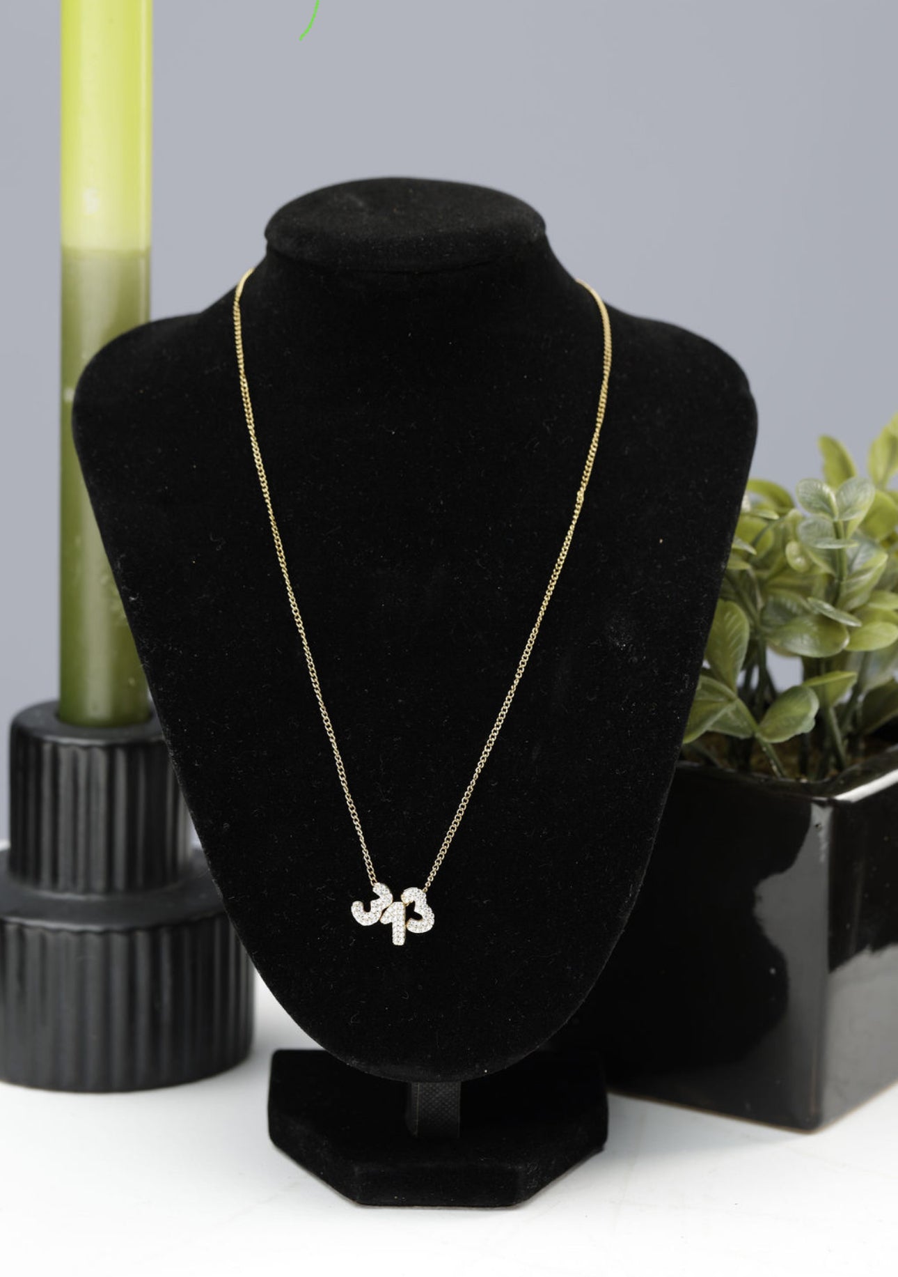313 Pave Charm necklace