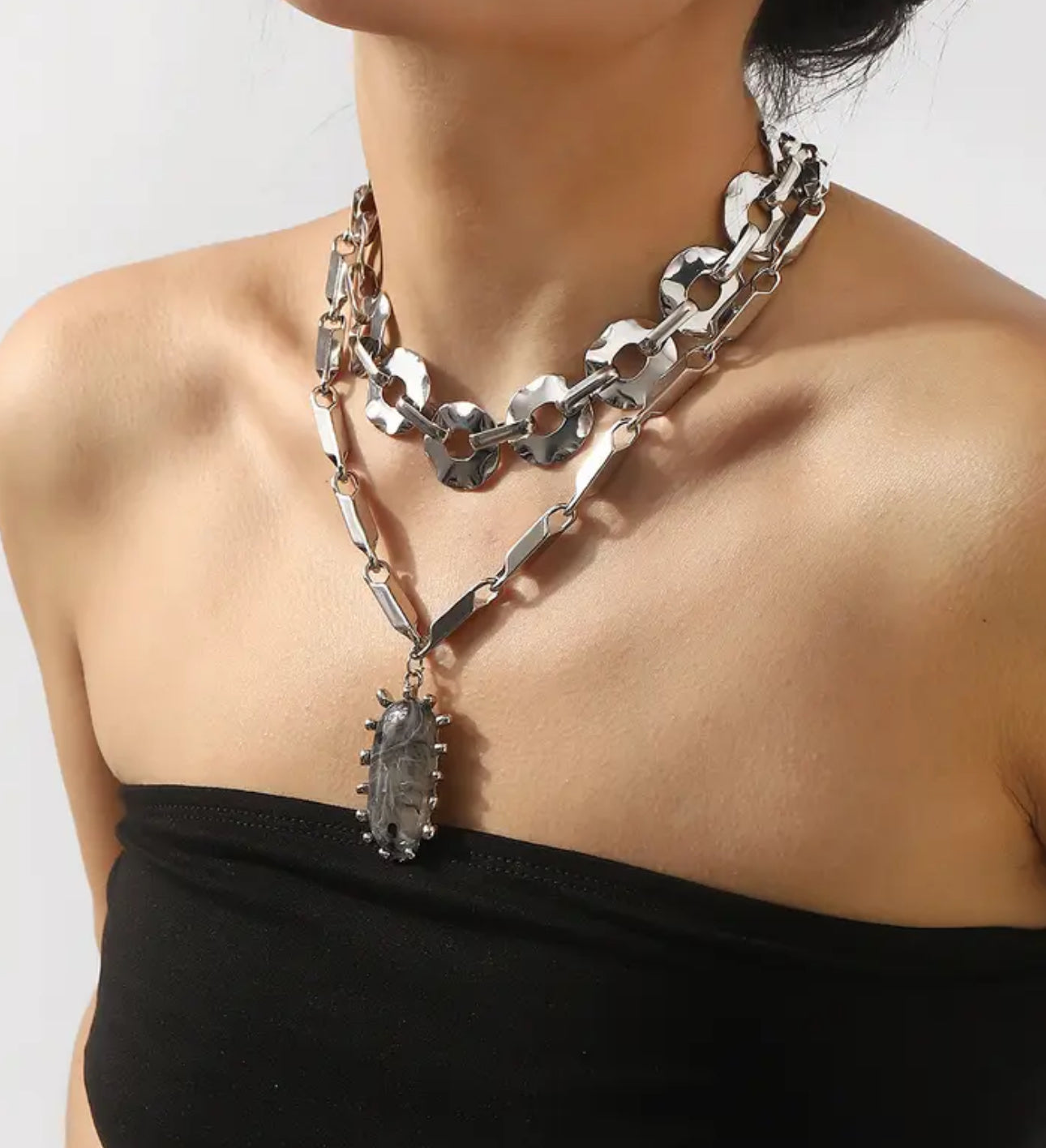 Eva Pendant & Bracelet set