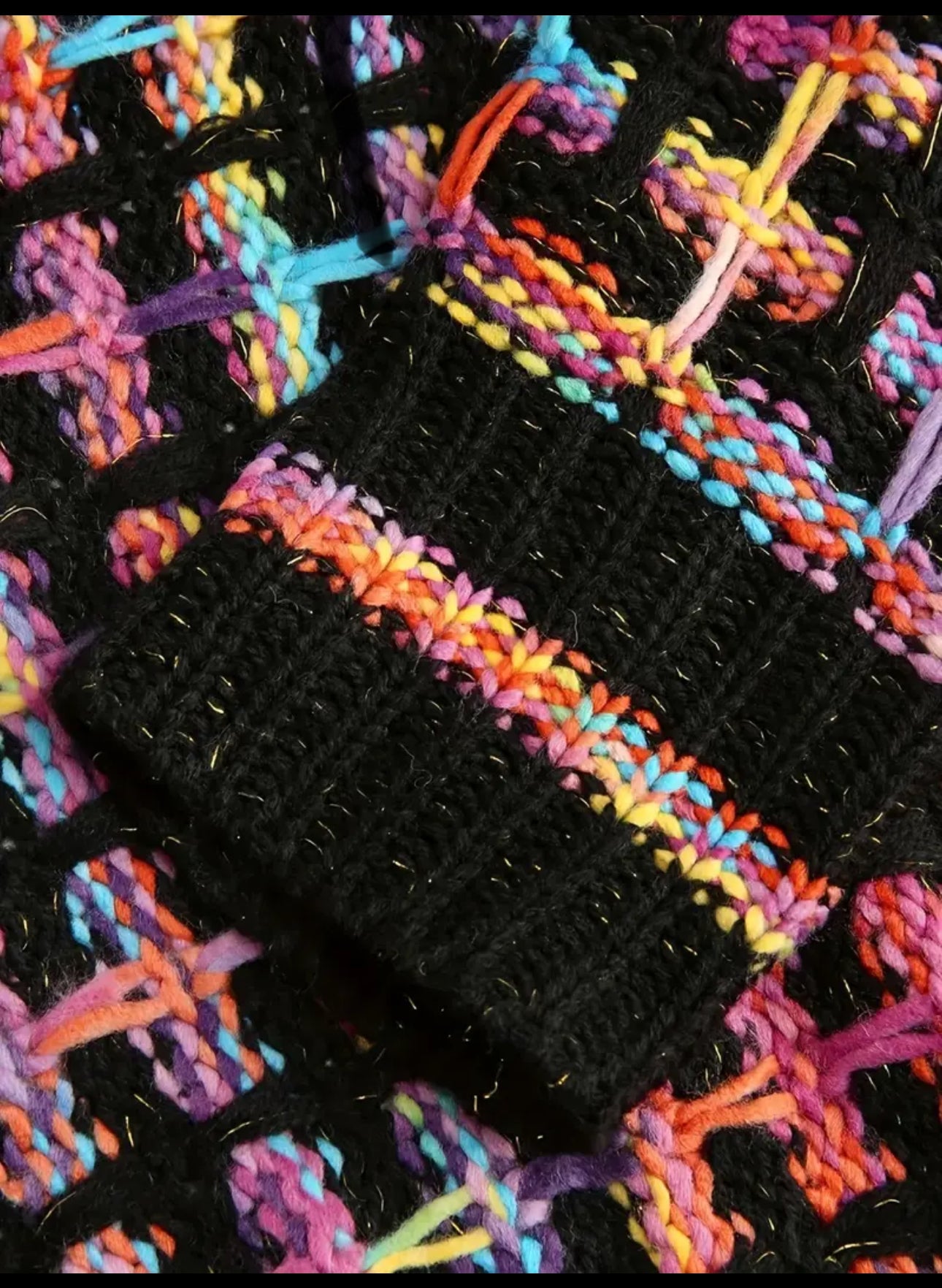 Winter Bright Knit Duster