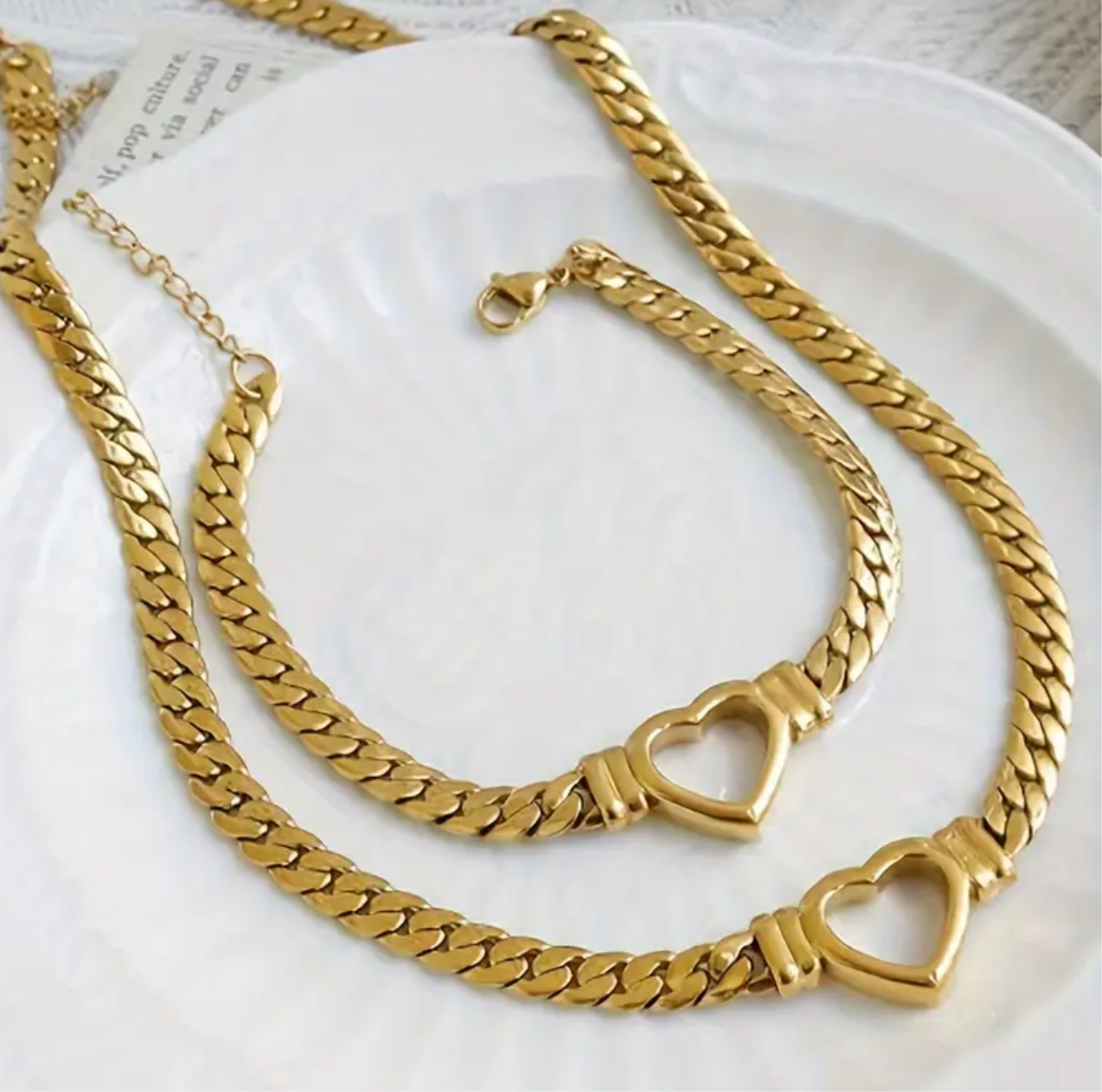 Hot Girl Link necklace & bracelet set