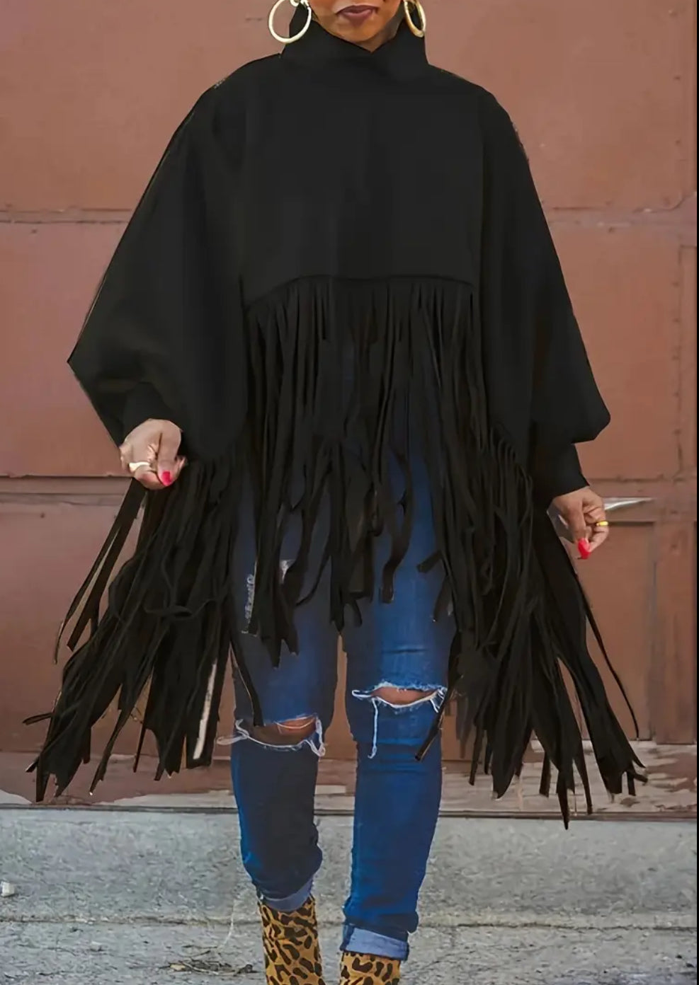 Wilde Fringe Poncho