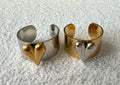 Heart Shaped Mixed Metal Ring