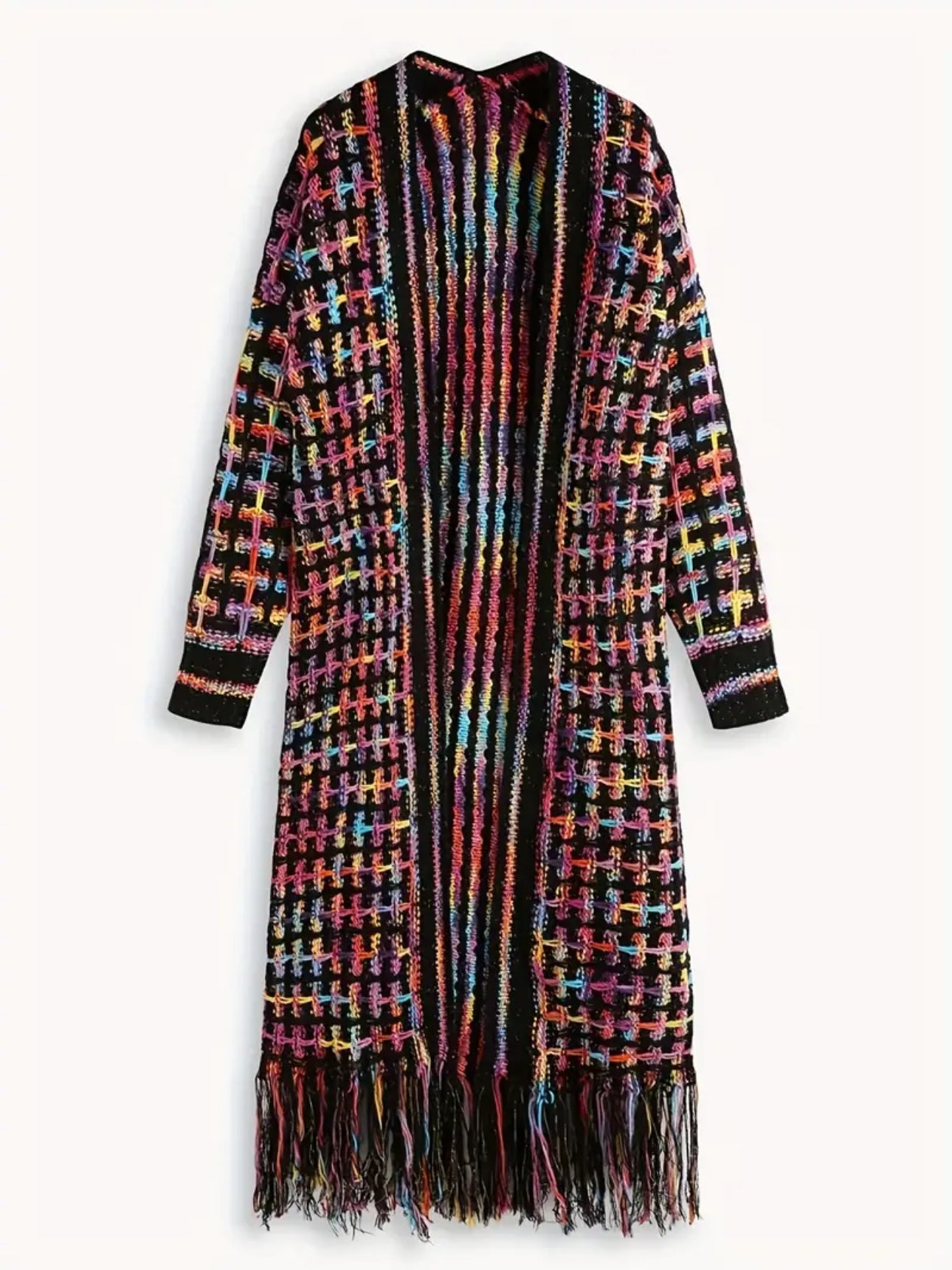 Winter Bright Knit Duster
