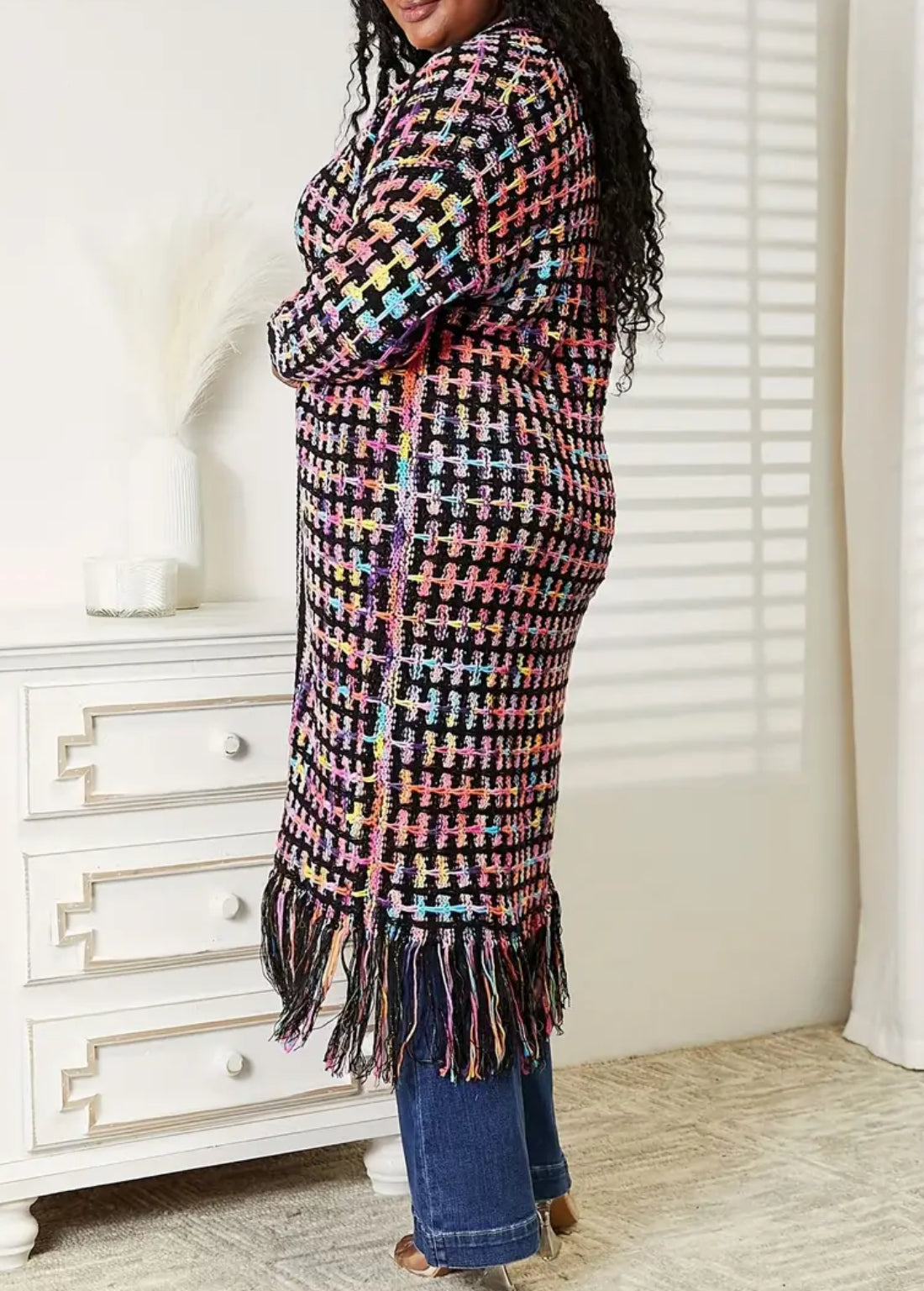 Winter Bright Knit Duster