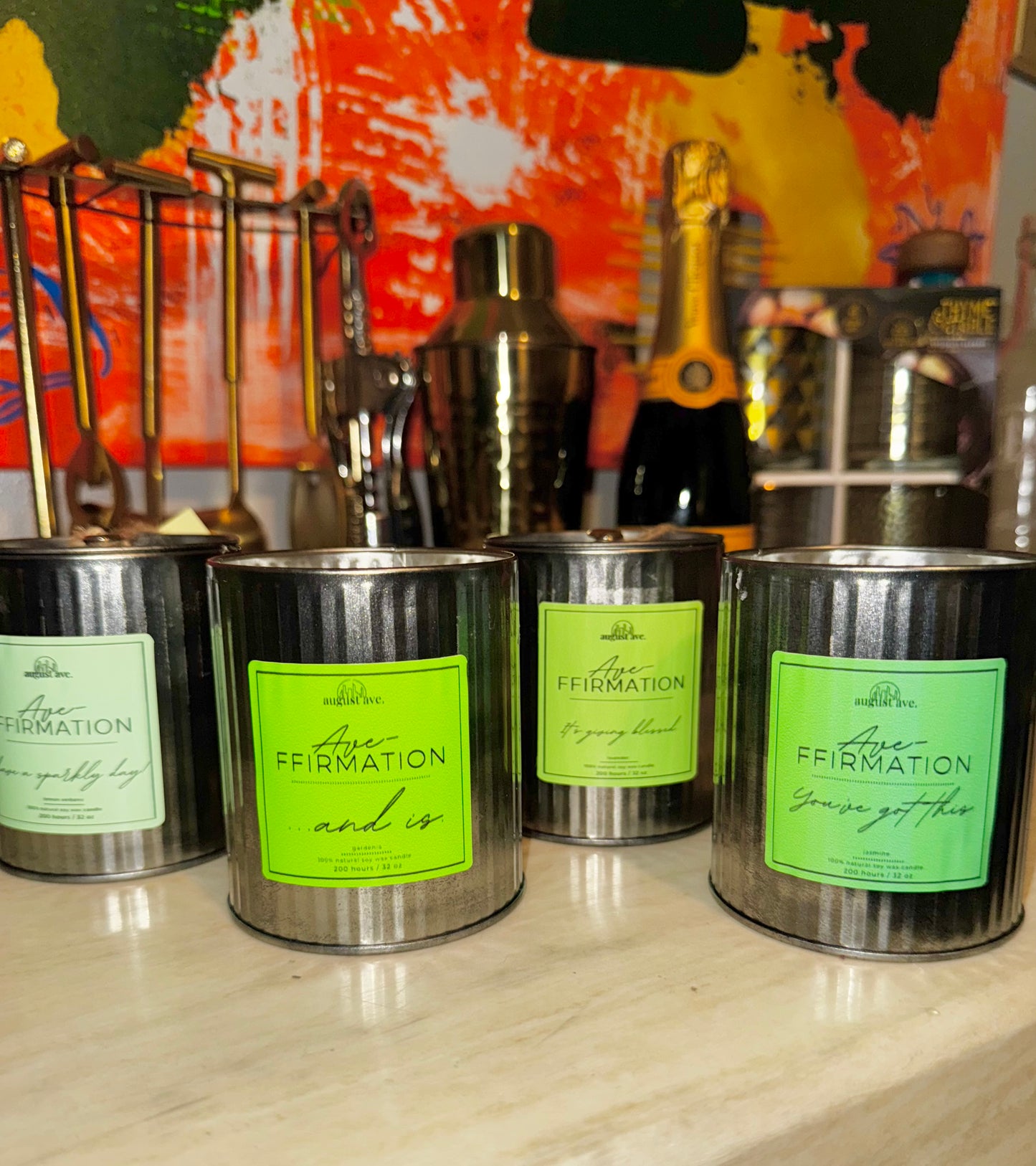 Ave-ffirmation candles