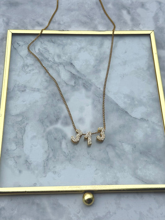 313 Pave Charm necklace