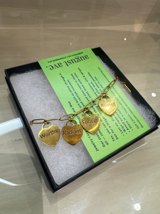 Ave-ffirmation charm bracelet