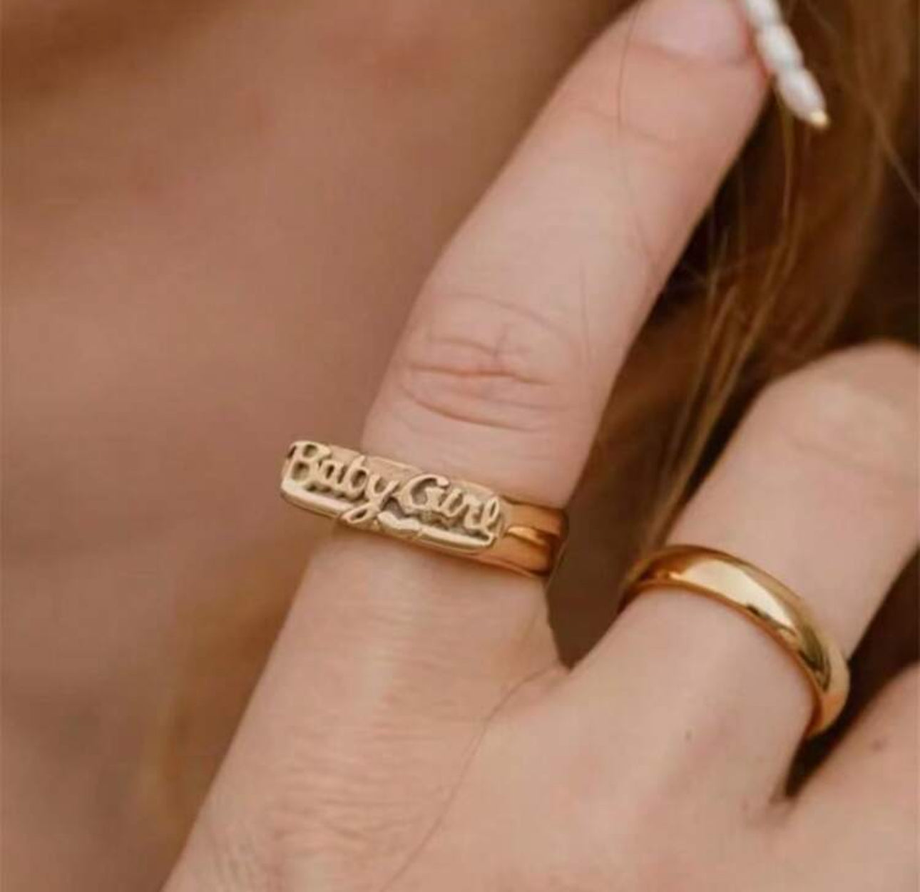 Babygirl Retro ring