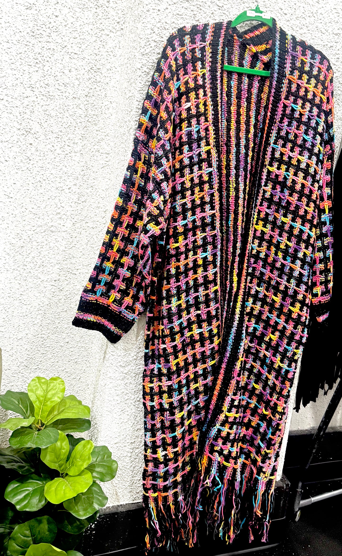Winter Bright Knit Duster
