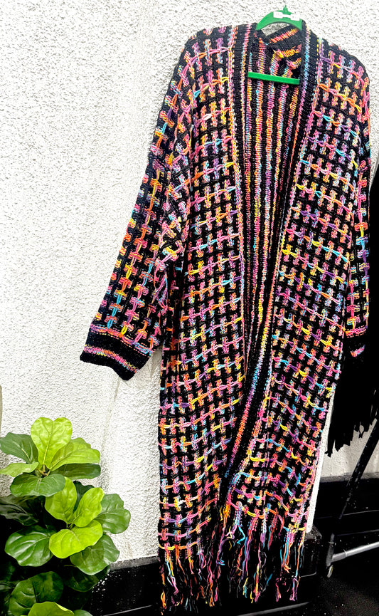Winter Bright Knit Duster