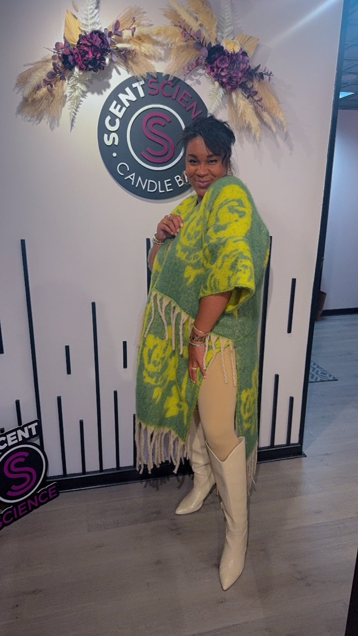 Peridot kimono sweater