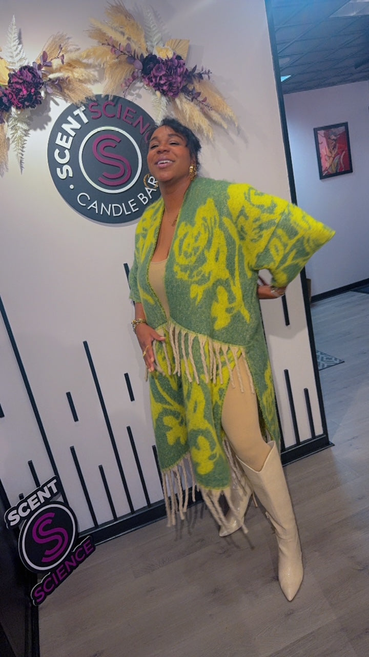 Peridot kimono sweater