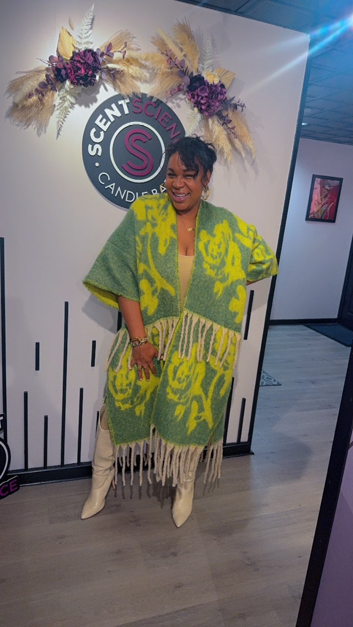 Peridot kimono sweater