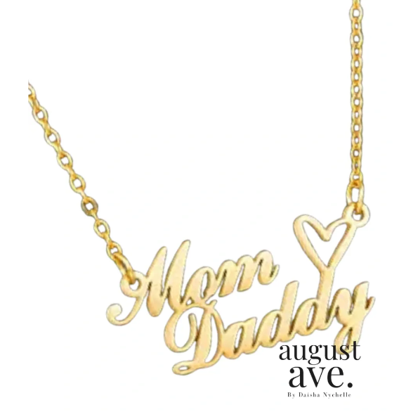 Custom Double Name Heart Necklace