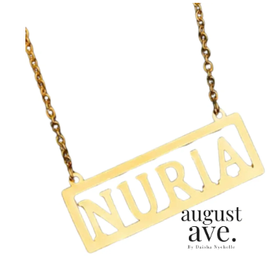 Custom Block Necklace